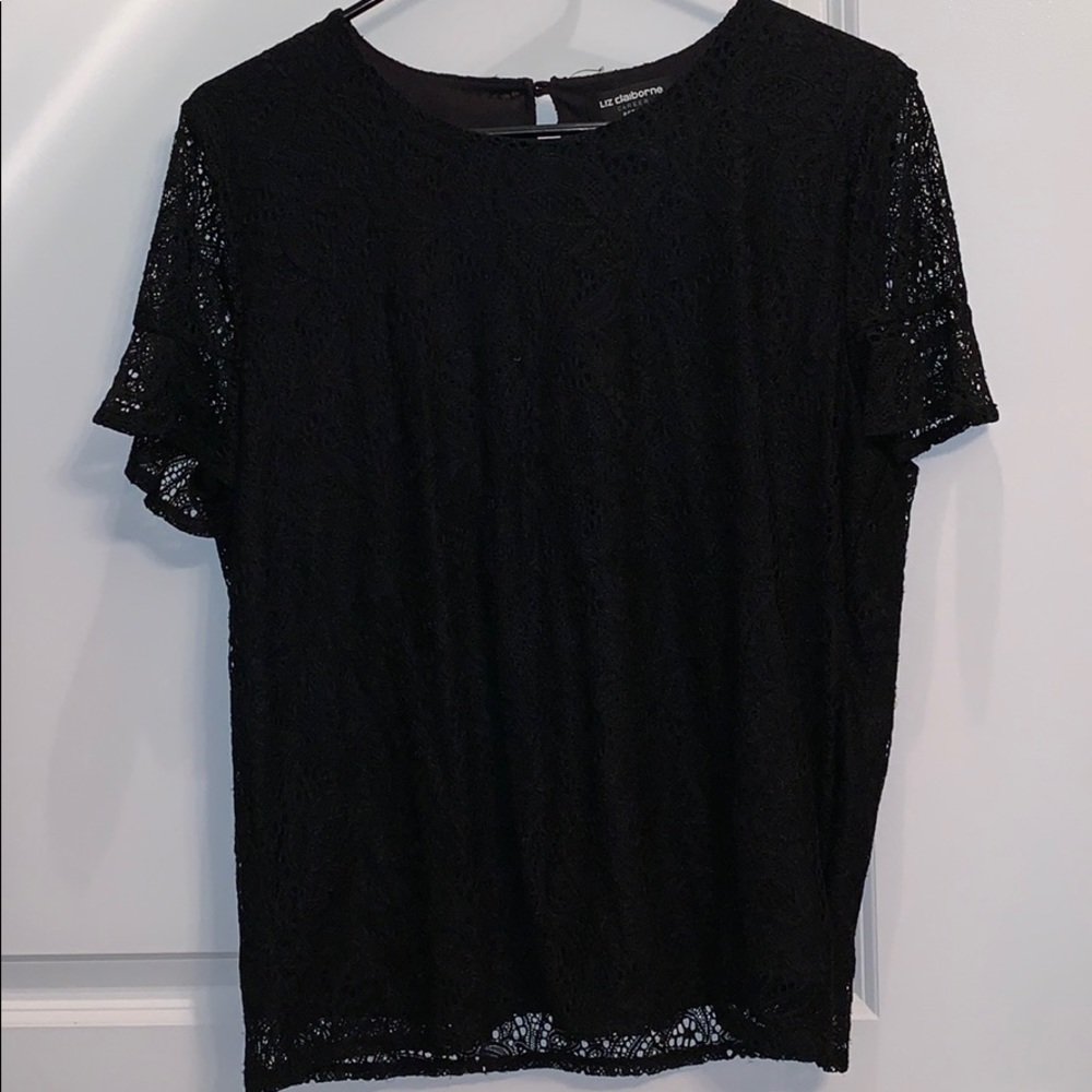 Black blouse/petite XL